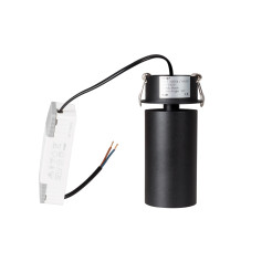 MAXLIGHT H0127 LAMPA SUFITOWA HALO D BLACK PODTYNKOWA
