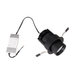 MAXLIGHT H0131 LAMPA SUFITOWA HALO F BLACK PODTYNKOWA


