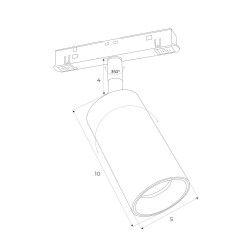 MAXLIGHT M0009D REFLEKTOR MAGNETYCZNY SYSTEM DALI  9,4W 795LM  3000K
