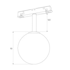 MAXLIGHT M0016Z LAMPA MAGNETYCZNA SYSTEM ZIGBEE 5,4W 334LM 2700/5000K
