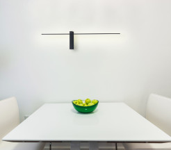 MAXLIGHT W0283 KINKIET SABRE 91 cm CZARNY IP23, ściemnialny z włącznikiem dotykowym