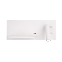 MAXLIGHT W0291L KINKIET SUPERIOR Z GNIAZDEM USB I ŁADOWARKĄ INDUKCYJNĄ BIAŁY