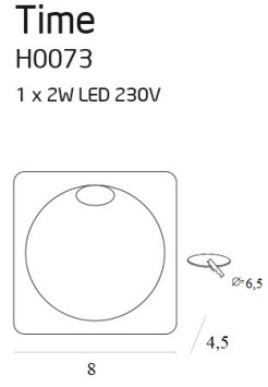 MAXLIGHT H0073 OPRAWA SCHODOWA  TIME KWADRATOWA IP54