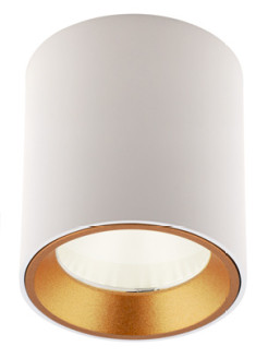 MAXLIGHT C0155 LAMPA SUFITOWA TUB OKRĄGŁY BIAŁY+ PIERŚCIEŃ OZDOBNY BIAŁY RC0155/C0156 WHITE