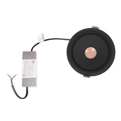 MAXLIGHT H0140 LAMPA WPUSTOWA VECTOR 10W CZARNA
