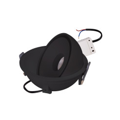 MAXLIGHT H0140 LAMPA WPUSTOWA VECTOR 10W CZARNA
