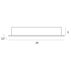 MAXLIGHT H0138 OPRAWA WPUSTOWA X-LINE, DO SKOMPLETOWANIA Z  TRAFO HT138









