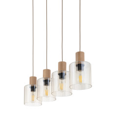 SIERRA WOOD LAMPA WISZĄCA 4XE27 11802