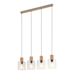 SIERRA WOOD LAMPA WISZĄCA 4XE27 11802