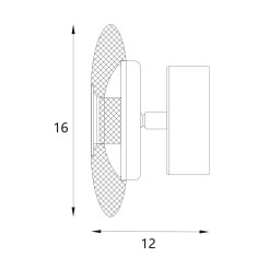 MAXLIGHT W0424 KINKIET  LUNARIS  6W

