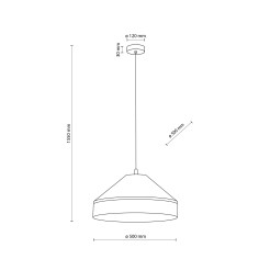 ELISS JUTA LAMPA WISZĄCA 1XE27 500 10896