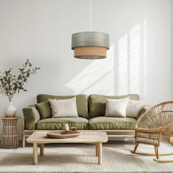 DUO GREEN JUTA LAMPA WISZĄCA 1XE27 450 10900