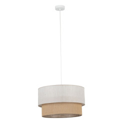 DUO LINEN JUTA LAMPA WISZACA 1XE27  450 10901