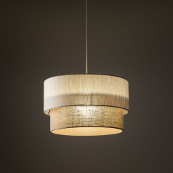 DUO LINEN JUTA LAMPA WISZACA 1XE27  450 10901
