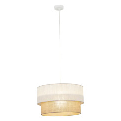 DUO LINEN JUTA LAMPA WISZACA 1XE27  450 10901