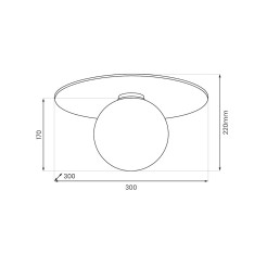 Lampa sufitowa / kinkiet Carter 1xE14 Natural MLP0226