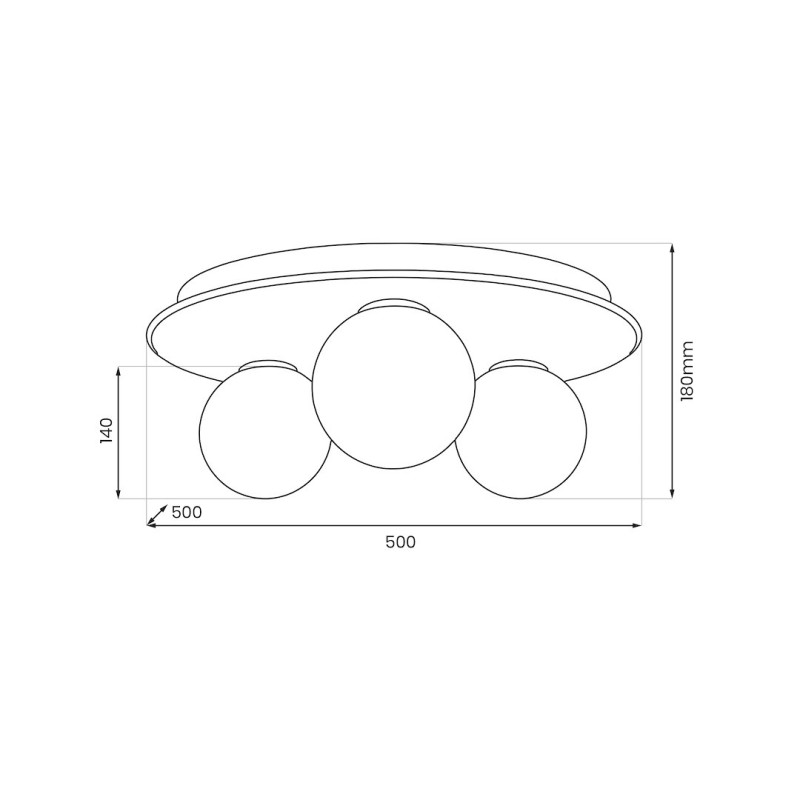 Lampa sufitowa Carter 3xE14 Natural MLP0227
