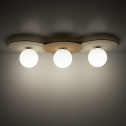 Lampa sufitowa Carter 3xE14 Biały + Natural MLP0228
