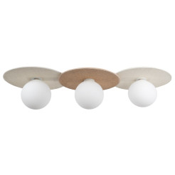 Lampa sufitowa Carter 3xE14 Biały + Natural MLP0228