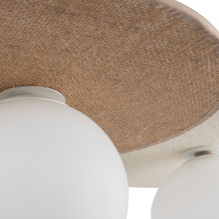 Lampa sufitowa Carter 3xE14 Biały + Natural MLP0228